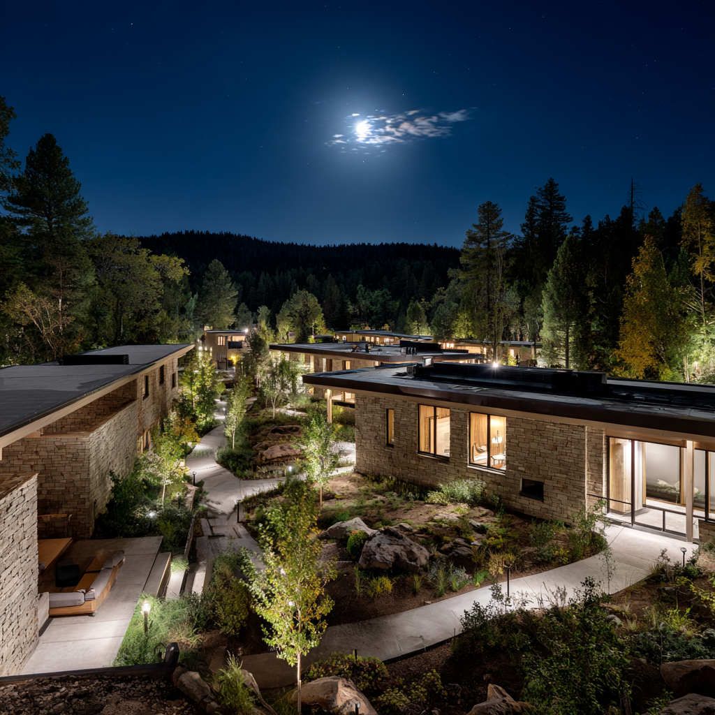 Therapeutic outdoor areas at MTN Rehab